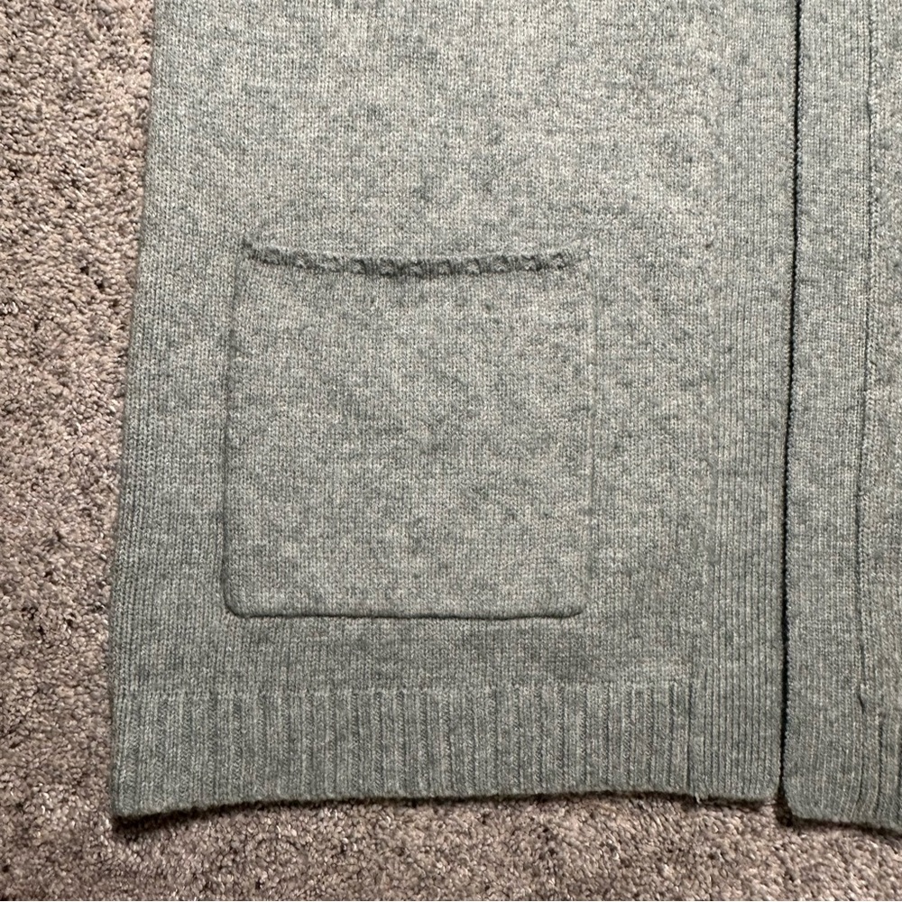 Zara Kids Girls Cozy Open Front Duster Cardigan, Sage Green - Youth 13/14 - Picture 5 of 10